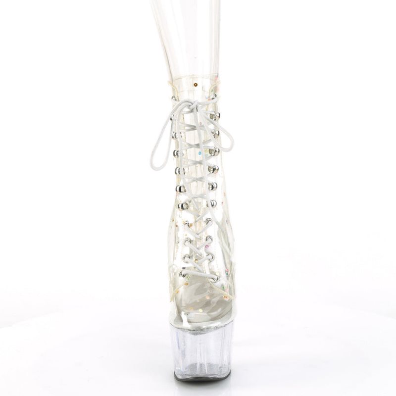 Pleaser Adore-1020C-2 Laarzen Dames Clear | BELGIE BEDEZQPT