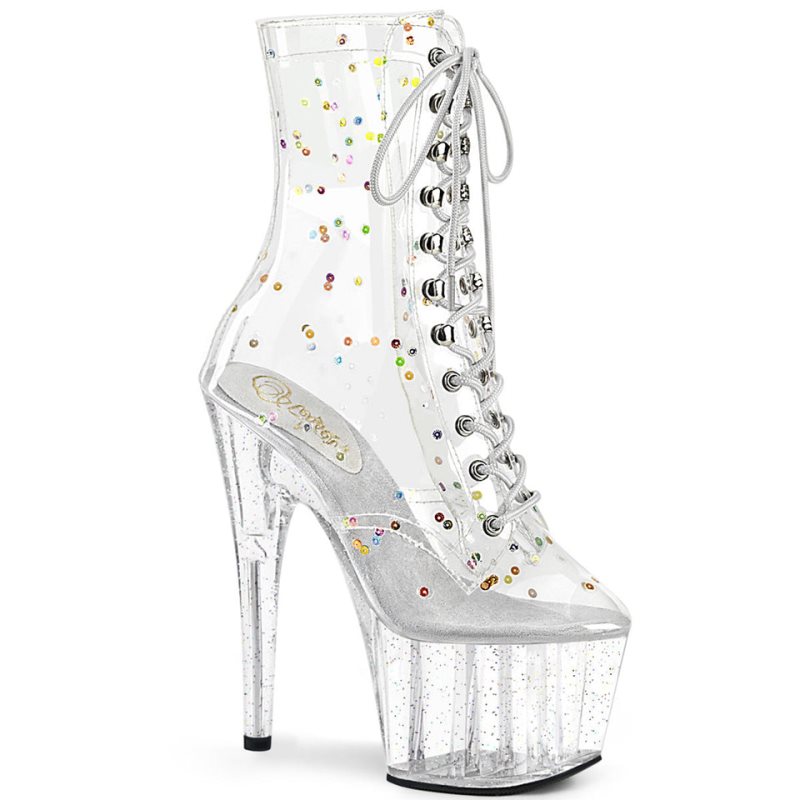 Pleaser Adore-1020C-2 Laarzen Dames Clear | BELGIE BEDEZQPT