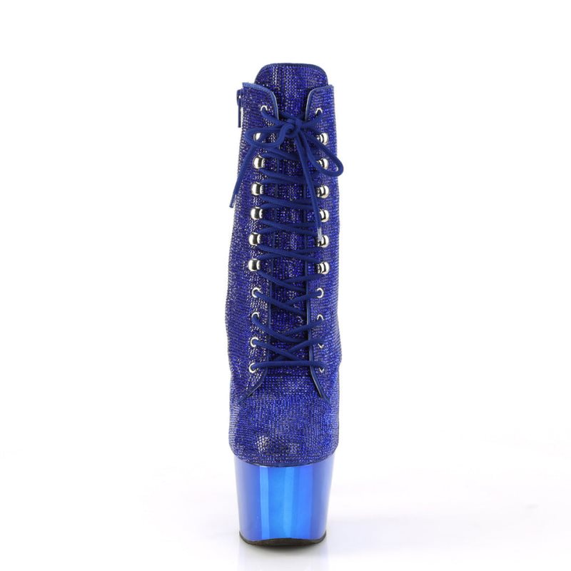 Pleaser Adore-1020CHRS Laarzen Dames Blauw | BELGIE BEIGJWEF