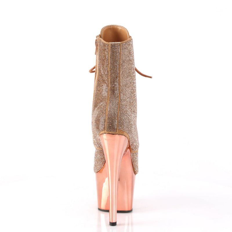 Pleaser Adore-1020CHRS Laarzen Dames Roze Goud | BELGIE BEWCIXSK