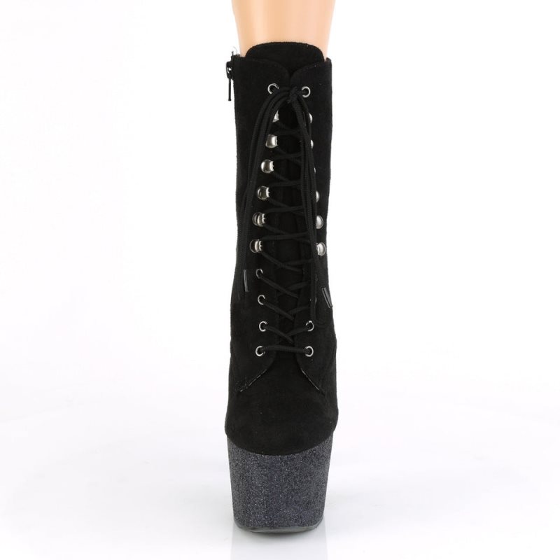 Pleaser Adore-1020FSMG Laarzen Dames Zwart | BELGIE BEDBOZAT