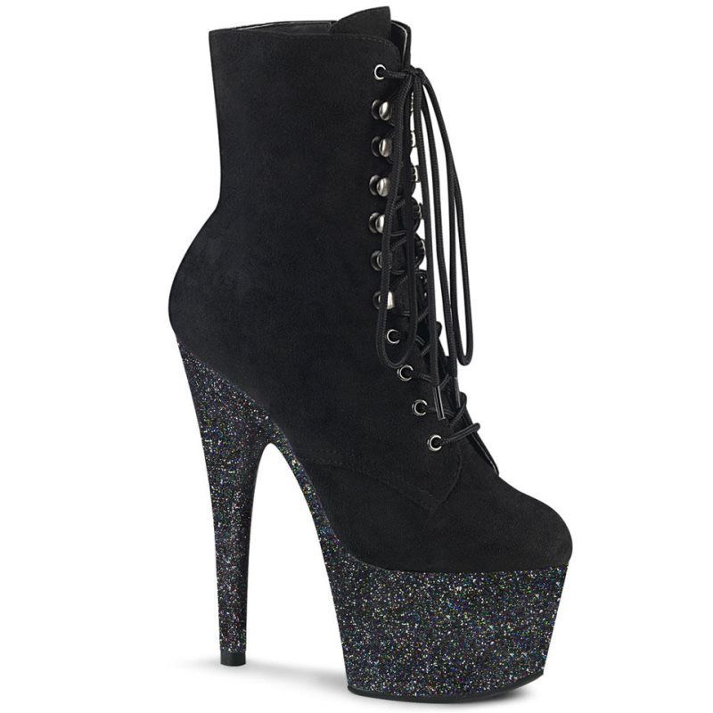 Pleaser Adore-1020FSMG Laarzen Dames Zwart | BELGIE BEDBOZAT