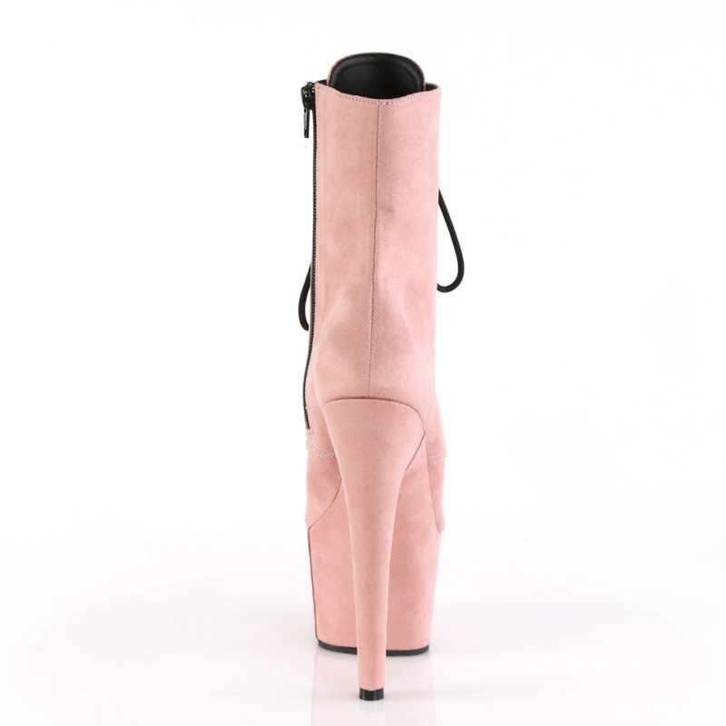 Pleaser Adore-1020FS Faux Suede Laarzen Dames Roze | BELGIE BEECMSZW