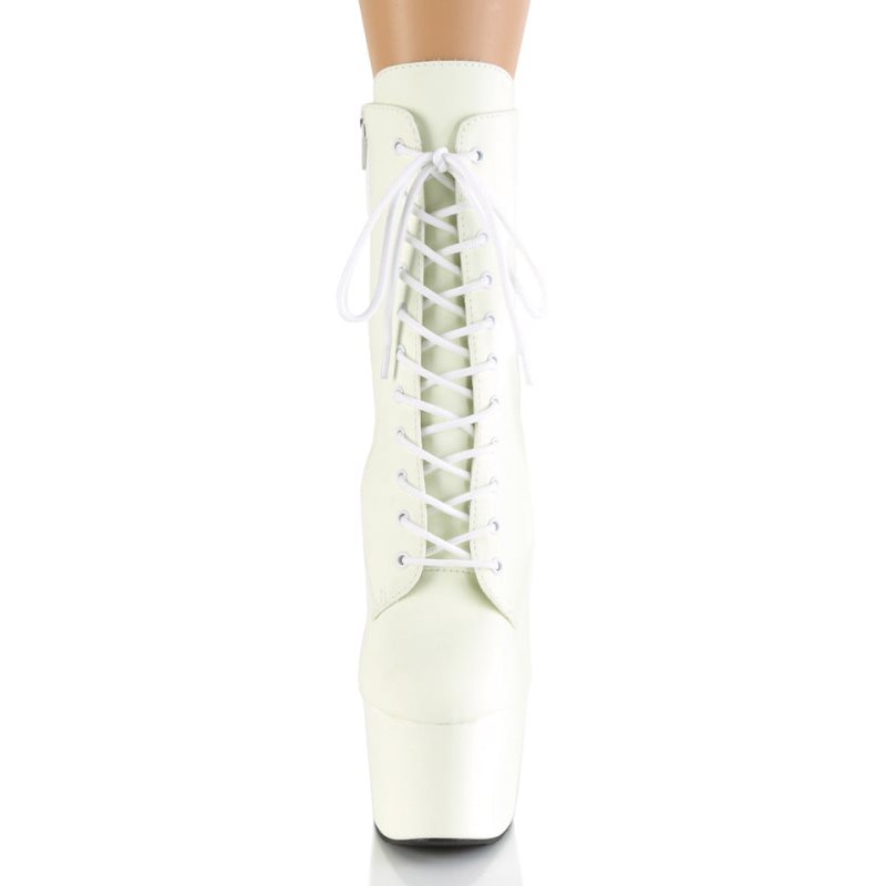 Pleaser Adore-1020GD Vegan Leather Laarzen Dames Wit | BELGIE BERCHGTX