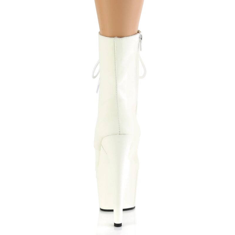 Pleaser Adore-1020GD Vegan Leather Laarzen Dames Wit | BELGIE BERCHGTX