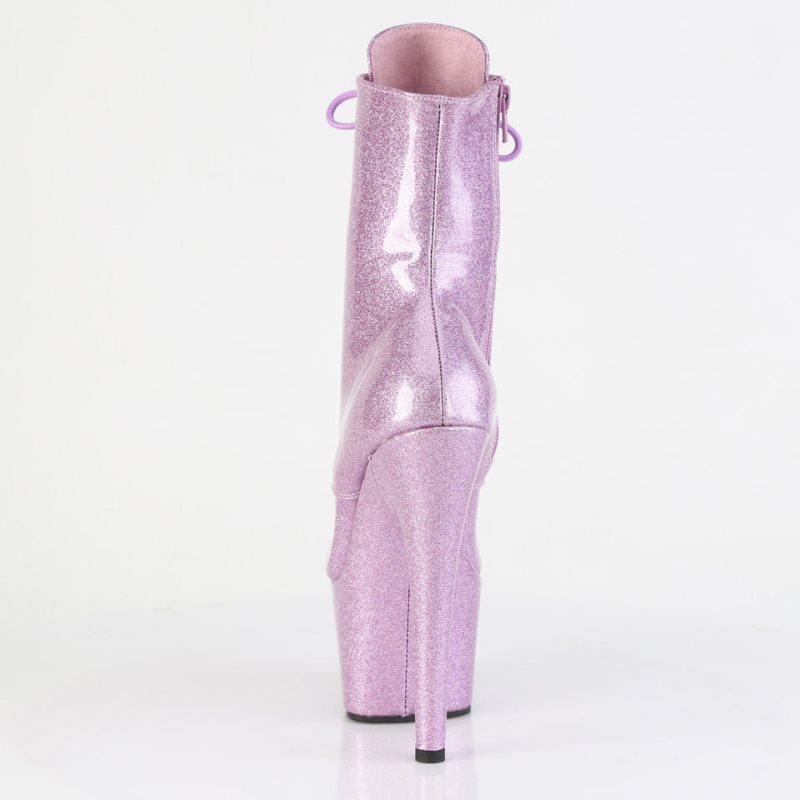 Pleaser Adore-1020GP Glitter Patent Laarzen Dames Paars | BELGIE BEHDSVAK