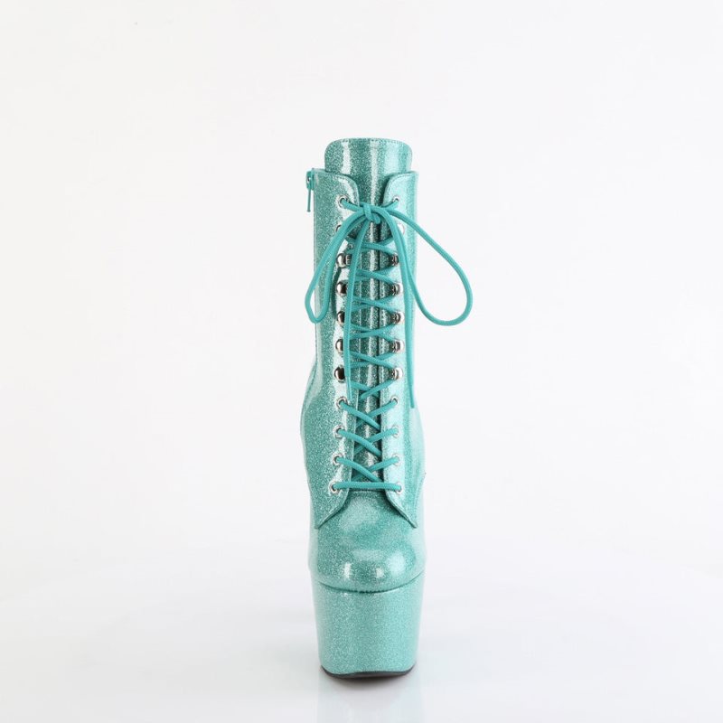 Pleaser Adore-1020GP Laarzen Dames Groen | BELGIE BEVDWBRG