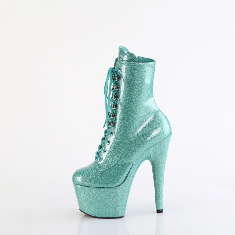 Pleaser Adore-1020GP Laarzen Dames Groen | BELGIE BEVDWBRG