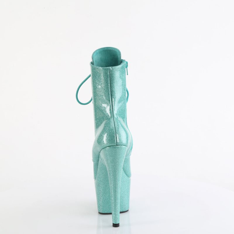 Pleaser Adore-1020GP Laarzen Dames Groen | BELGIE BEVDWBRG
