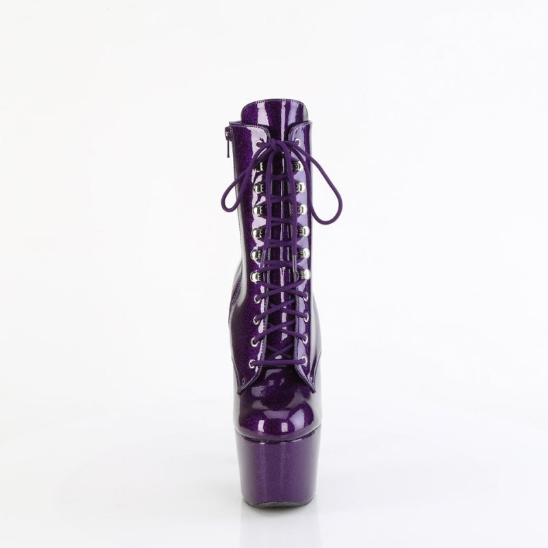 Pleaser Adore-1020GP Laarzen Dames Paars | BELGIE BEHBJCPQ