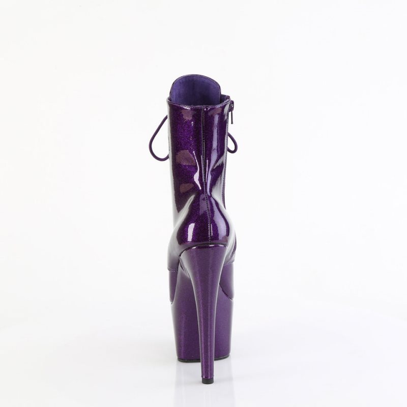 Pleaser Adore-1020GP Laarzen Dames Paars | BELGIE BEHBJCPQ