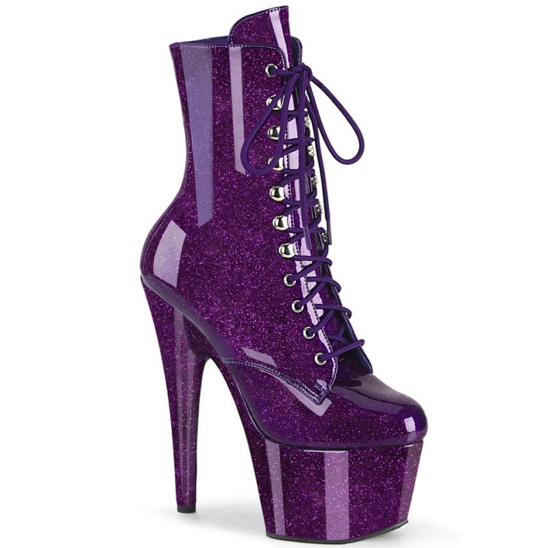 Pleaser Adore-1020GP Laarzen Dames Paars | BELGIE BEHBJCPQ
