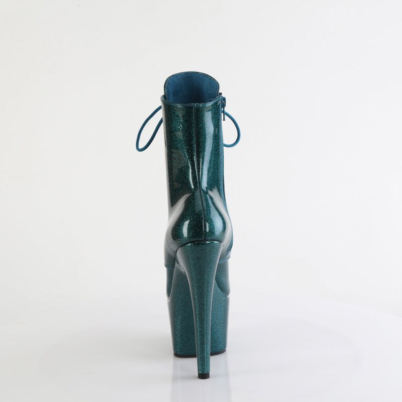 Pleaser Adore-1020GP Laarzen Dames Turquoise | BELGIE BEKIANYH