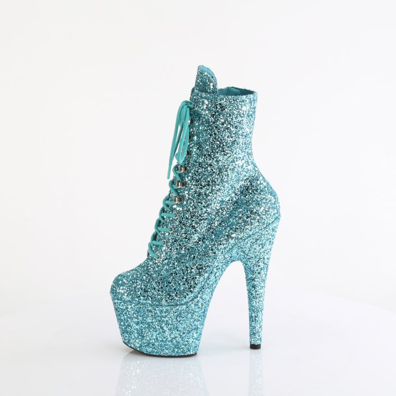 Pleaser Adore-1020GWR Laarzen Dames Turquoise | BELGIE BELJMQUE