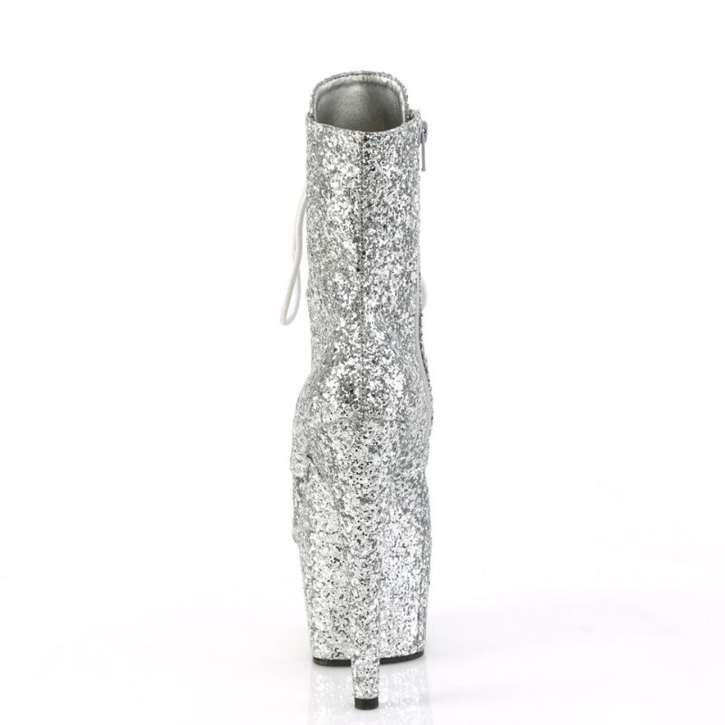 Pleaser Adore-1020GWR Laarzen Dames Zilver | BELGIE BEWKNIHV