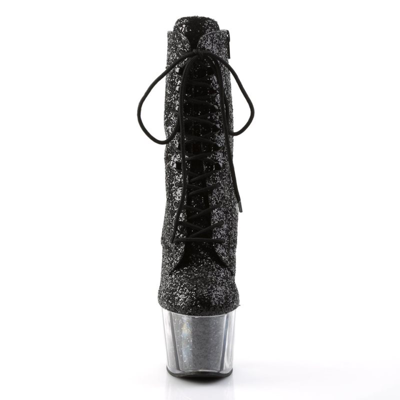 Pleaser Adore-1020G Laarzen Dames Zwart | BELGIE BEEIKYSB
