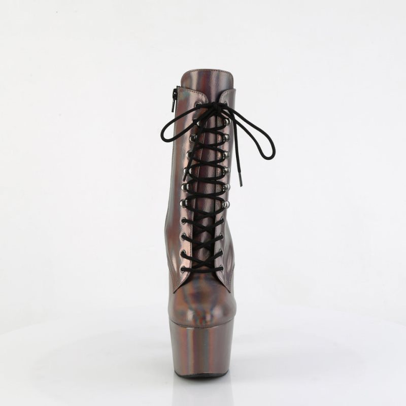 Pleaser Adore-1020HG Laarzen Dames Grijs | BELGIE BEWFQNUR