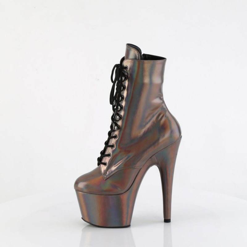 Pleaser Adore-1020HG Laarzen Dames Grijs | BELGIE BEWFQNUR