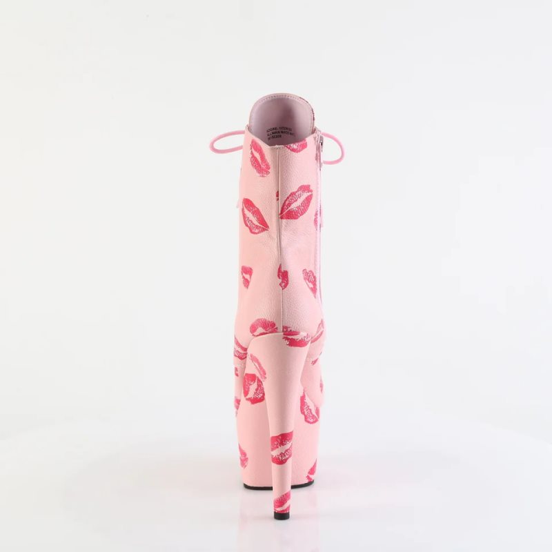 Pleaser Adore-1020KISSES Laarzen Dames Roze | BELGIE BEZQGVPW