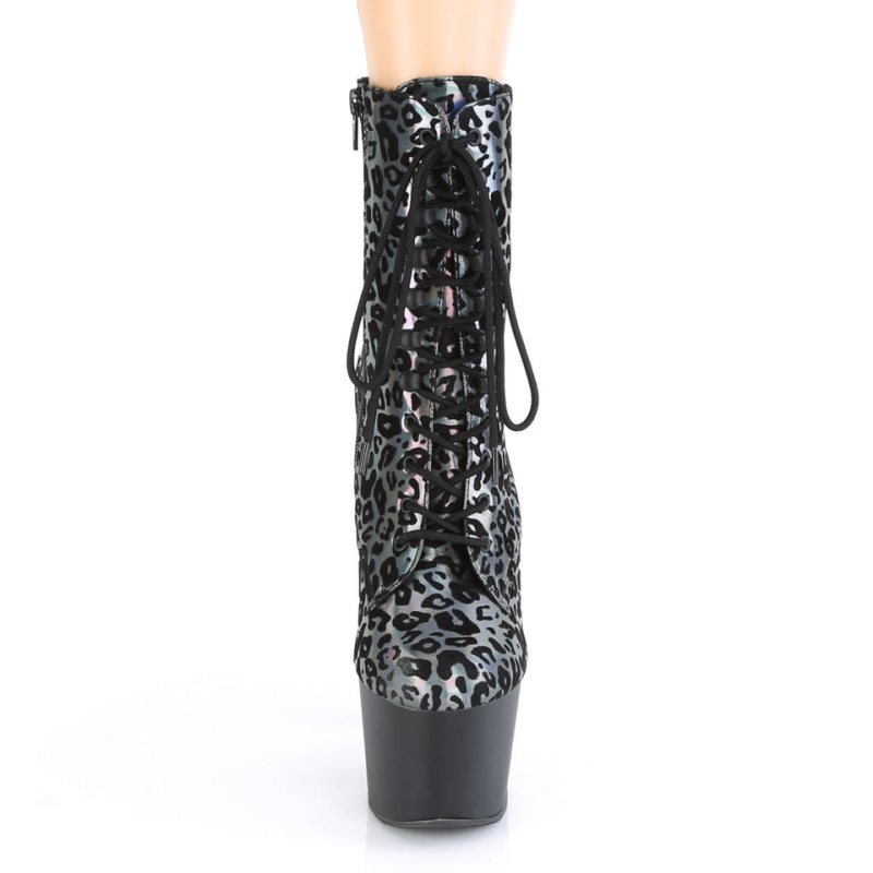 Pleaser Adore-1020LP Laarzen Dames Grijs Leopard | BELGIE BELBCZQD