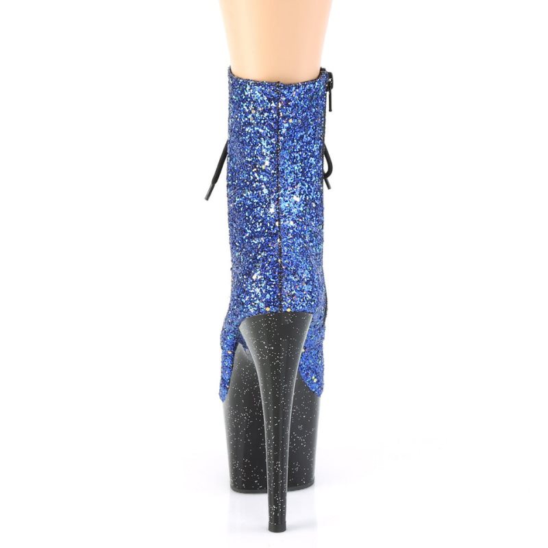 Pleaser Adore-1020MG Laarzen Dames Blauw Zwart | BELGIE BEHISQAX