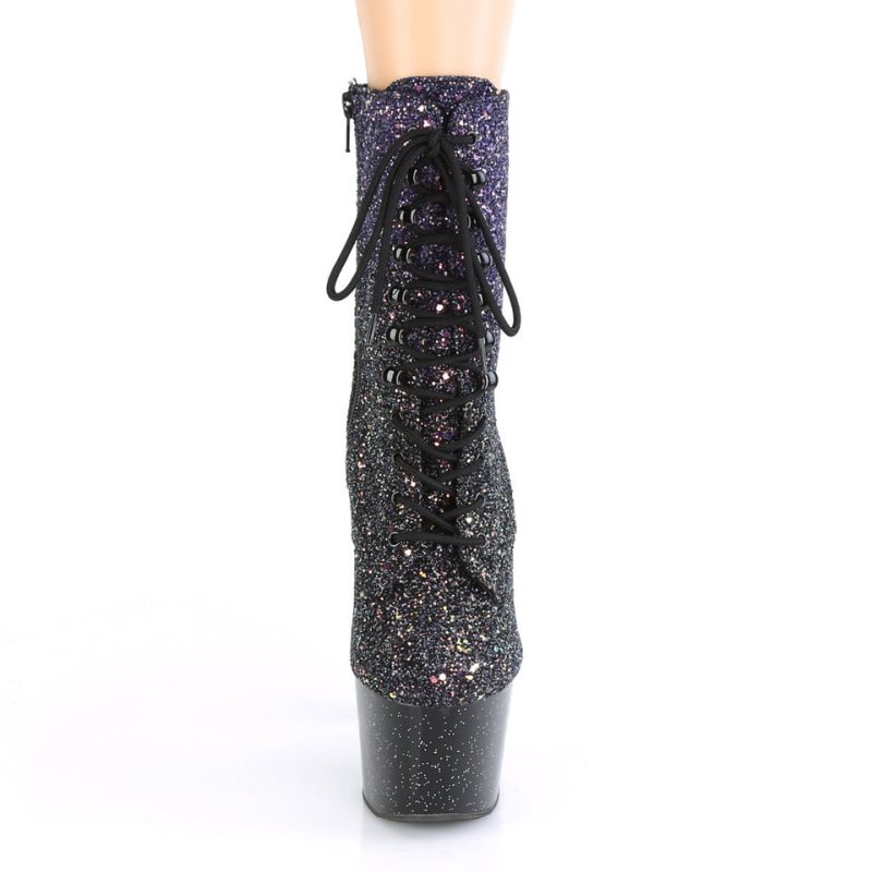 Pleaser Adore-1020OMBG Laarzen Dames Paars Zwart | BELGIE BEVKWXLJ