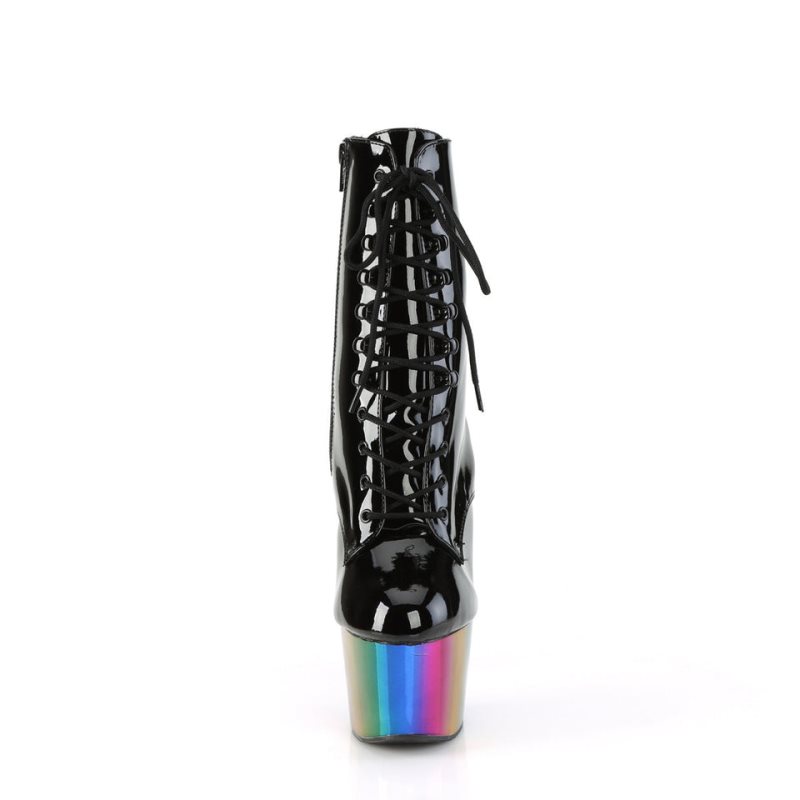 Pleaser Adore-1020RC Laarzen Dames Zwart Gekleurd | BELGIE BESHVAPJ