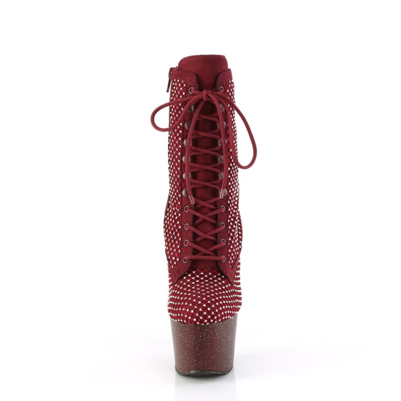 Pleaser Adore-1020RM Laarzen Dames Bordeaux | BELGIE BEJBGHLW