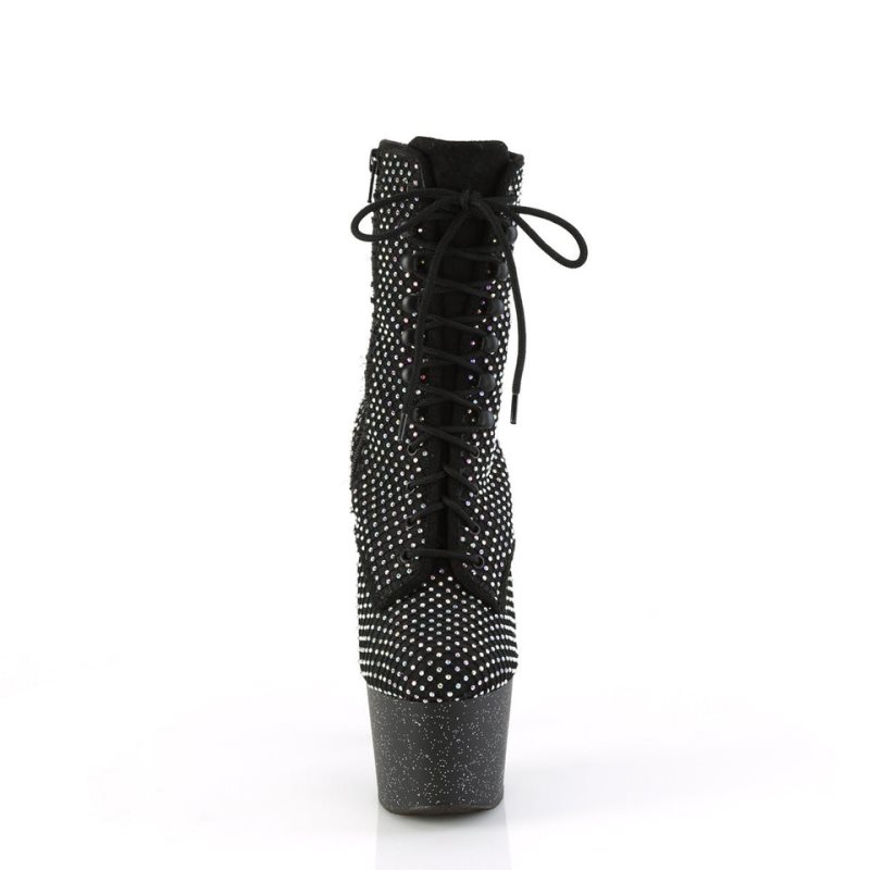 Pleaser Adore-1020RM Laarzen Dames Zwart | BELGIE BEXVMCKG