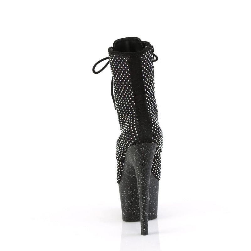 Pleaser Adore-1020RM Laarzen Dames Zwart | BELGIE BEXVMCKG