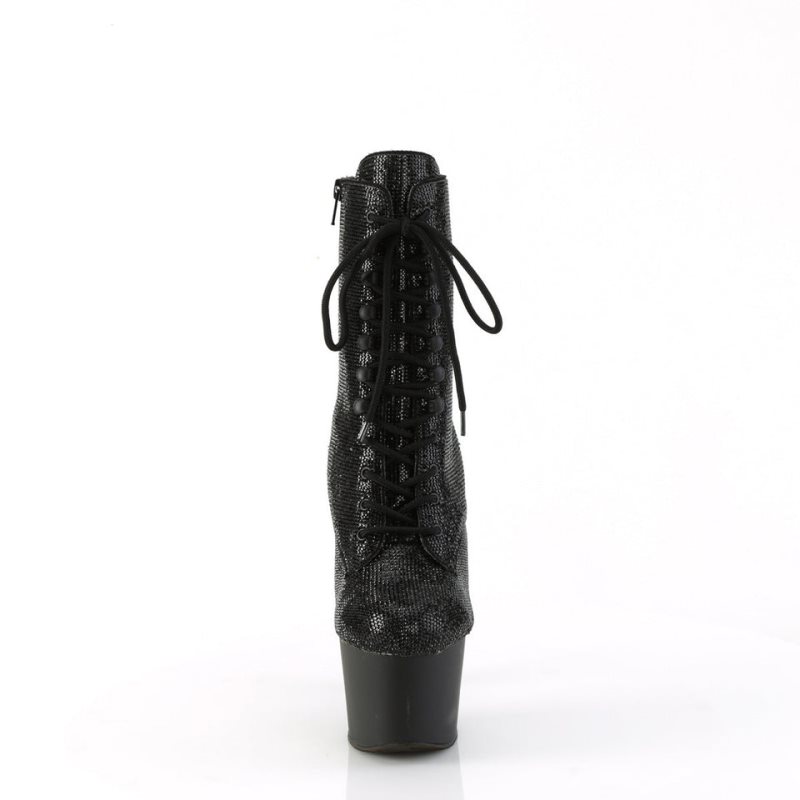 Pleaser Adore-1020RS Laarzen Dames Zwart | BELGIE BEFGORMC