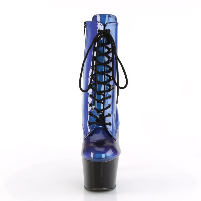 Pleaser Adore-1020SHG Laarzen Dames Blauw Paars | BELGIE BETKVJXL