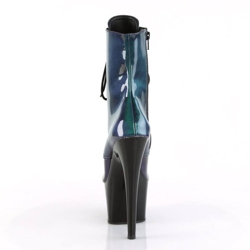 Pleaser Adore-1020SHG Laarzen Dames Paars Groen | BELGIE BEFKQUAI