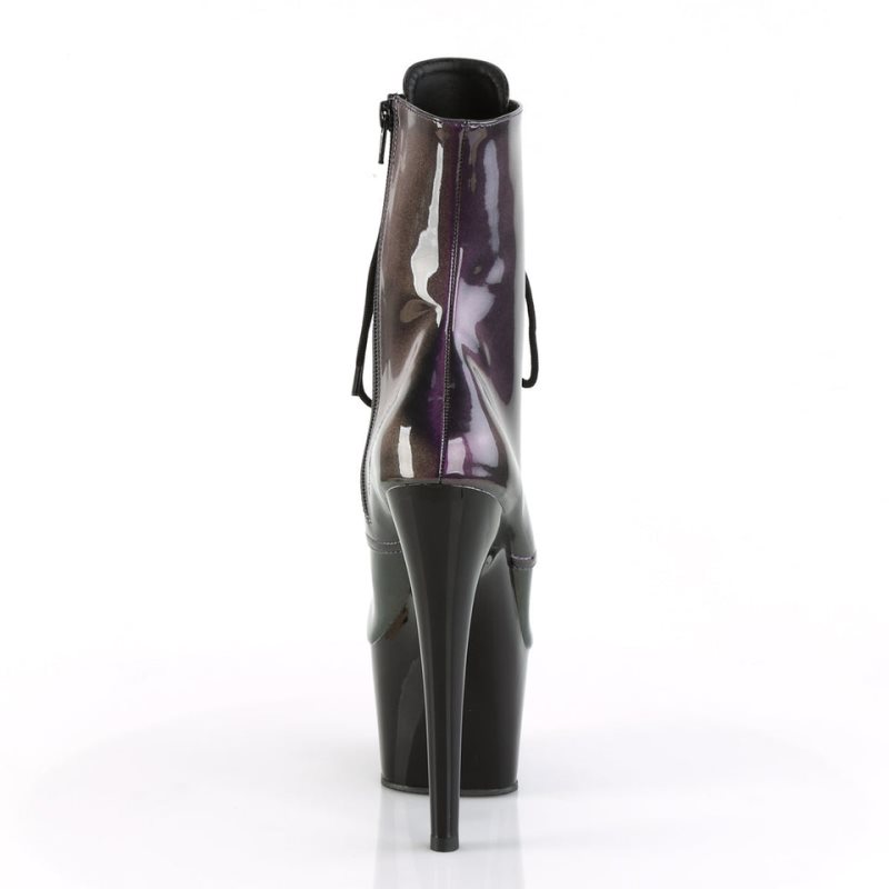 Pleaser Adore-1020SHG Laarzen Dames Paars Zwart | BELGIE BEOGRUCY