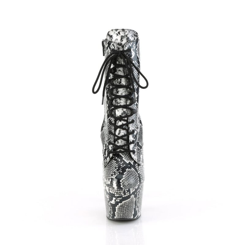 Pleaser Adore-1020SPWR Snake Laarzen Dames Zwart | BELGIE BEMVKBDW