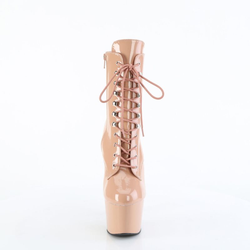 Pleaser Adore-1020 Laarzen Dames Beige | BELGIE BECZGIKR
