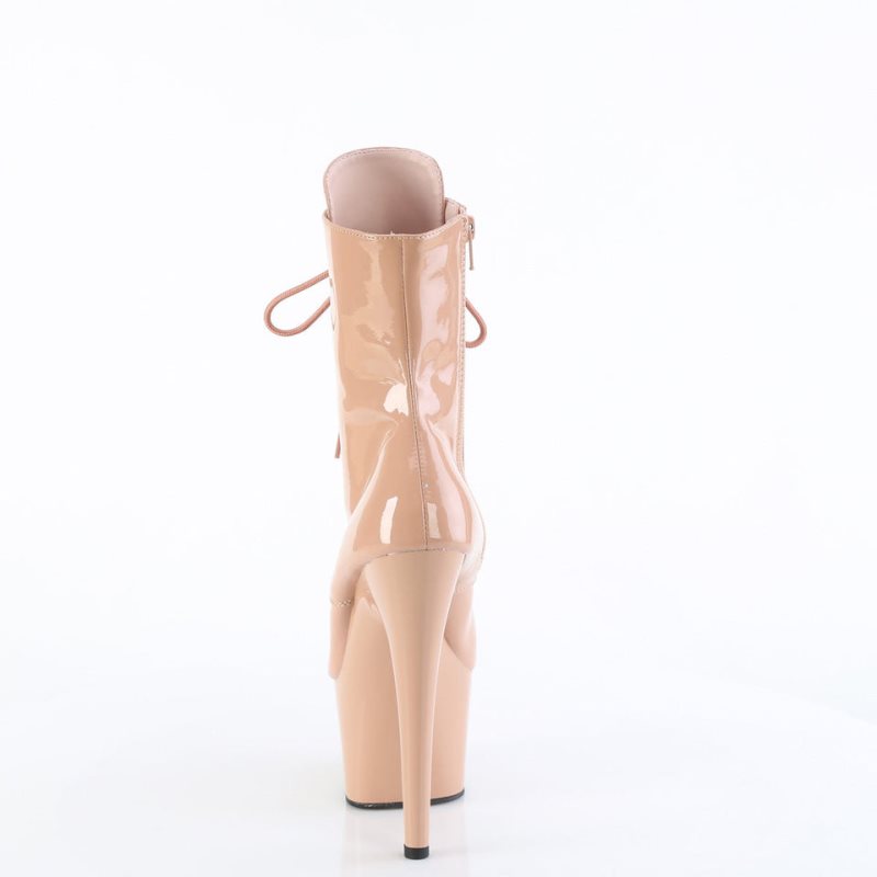 Pleaser Adore-1020 Laarzen Dames Beige | BELGIE BECZGIKR