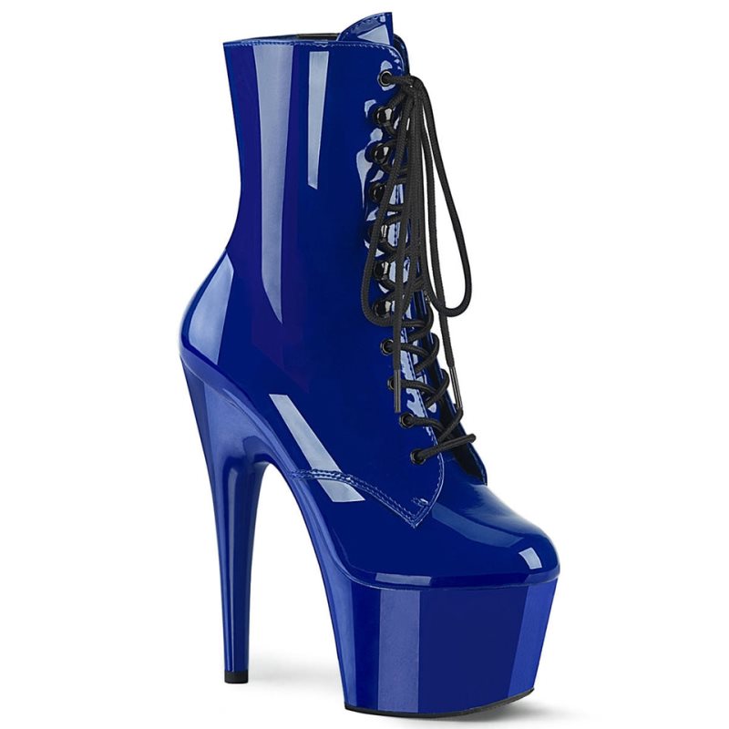 Pleaser Adore-1020 Laarzen Dames Blauw | BELGIE BEDSVJCB