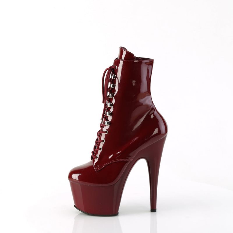 Pleaser Adore-1020 Laarzen Dames Bordeaux | BELGIE BETDLEBI