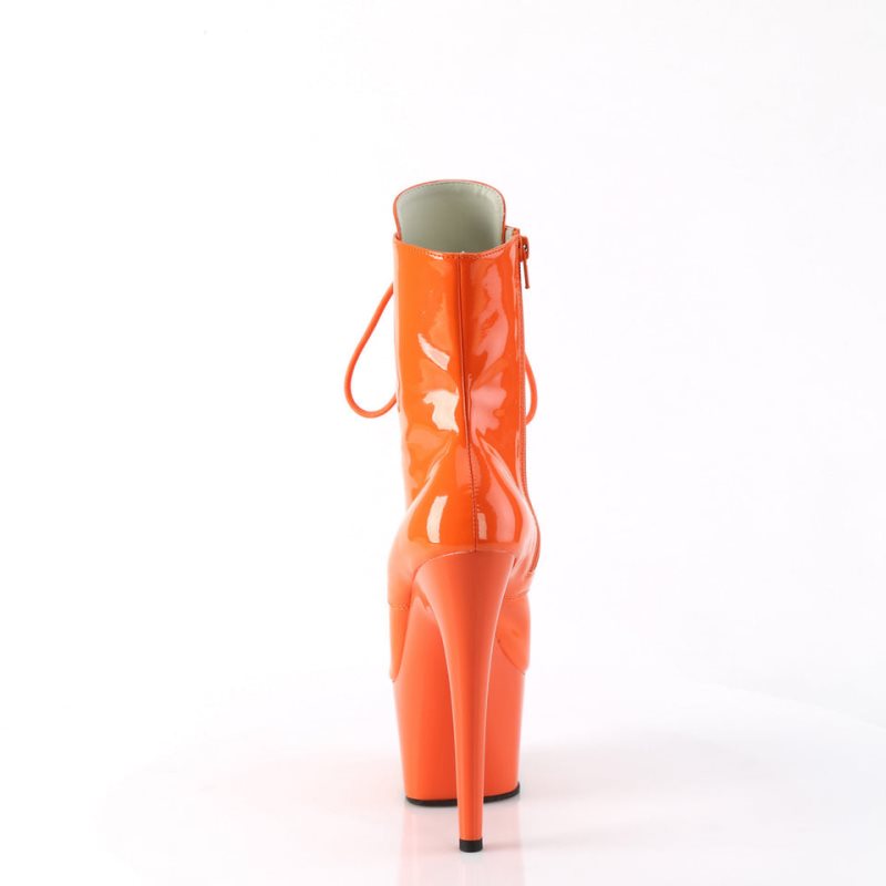 Pleaser Adore-1020 Laarzen Dames Oranje | BELGIE BEZQFVLM