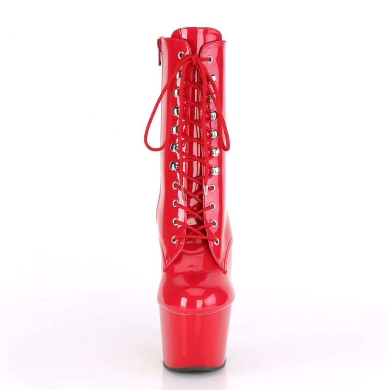 Pleaser Adore-1020 Laarzen Dames Rood | BELGIE BESQJMGF
