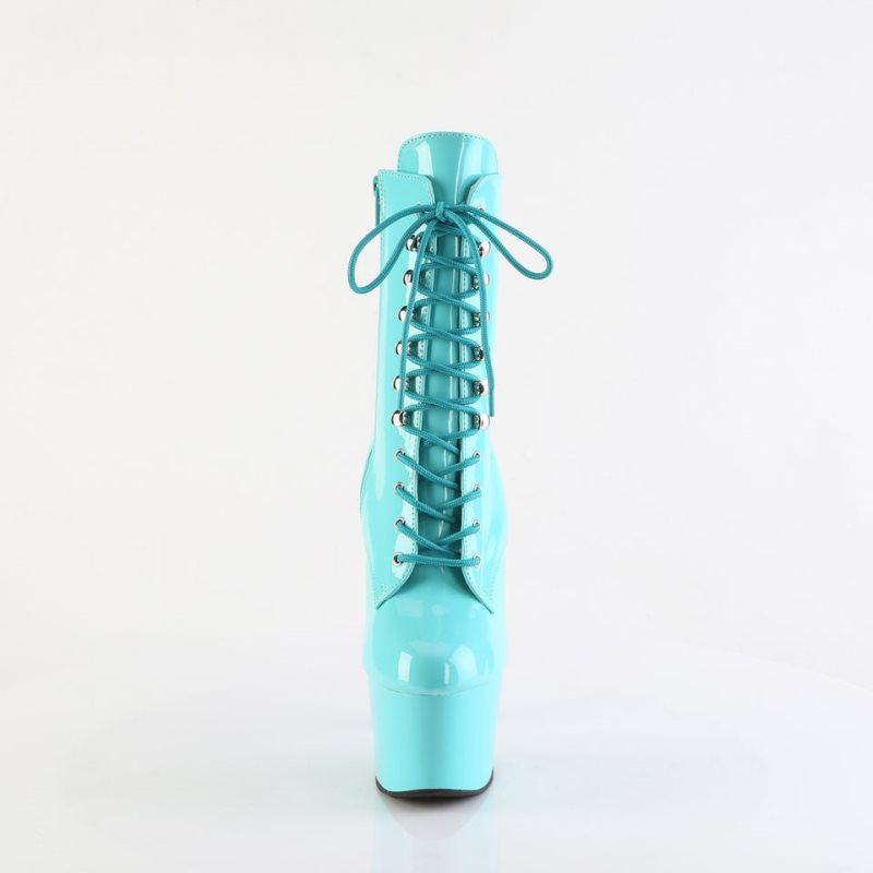 Pleaser Adore-1020 Laarzen Dames Turquoise | BELGIE BEQHDUFL