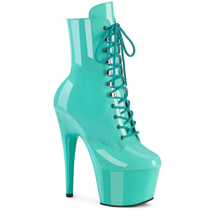 Pleaser Adore-1020 Laarzen Dames Turquoise | BELGIE BEQHDUFL
