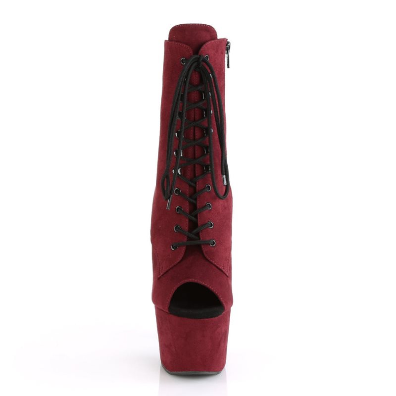 Pleaser Adore-1021FS Laarzen Dames Bordeaux | BELGIE BEOTZISQ