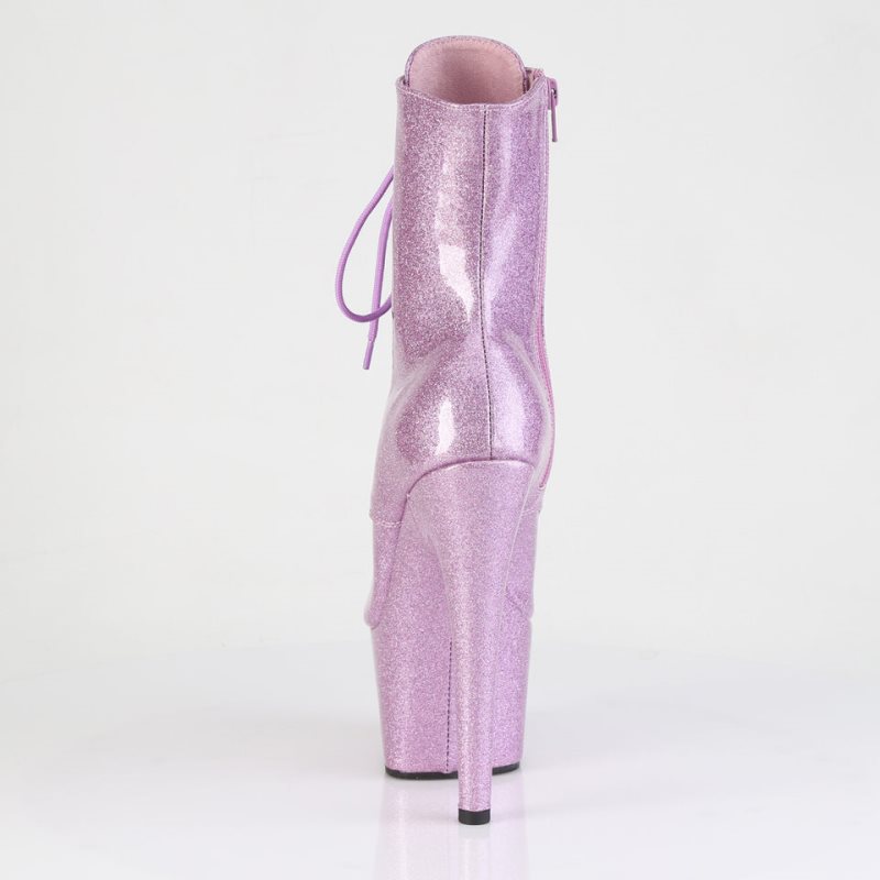 Pleaser Adore-1021GP Glitter Laarzen Dames Paars | BELGIE BETBGCMZ