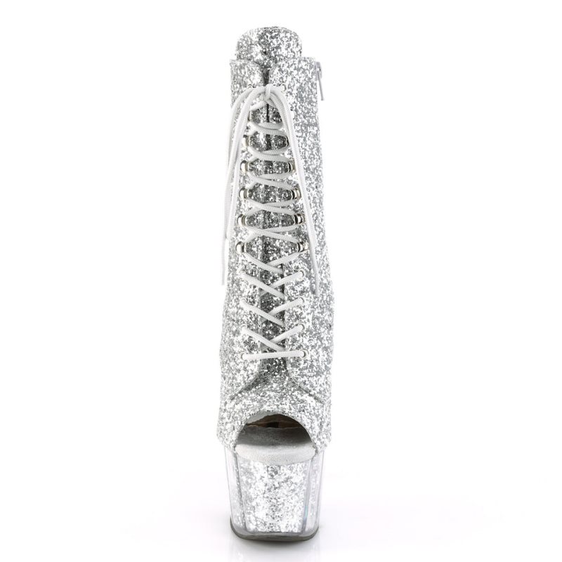 Pleaser Adore-1021G Laarzen Dames Zilver | BELGIE BERMSGAJ