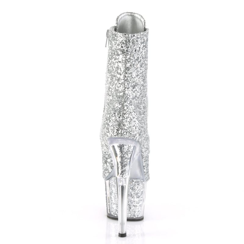 Pleaser Adore-1021G Laarzen Dames Zilver | BELGIE BERMSGAJ