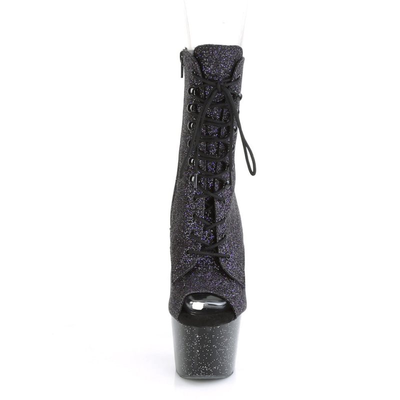 Pleaser Adore-1021MG Laarzen Dames Paars Zwart | BELGIE BEPAXWRU