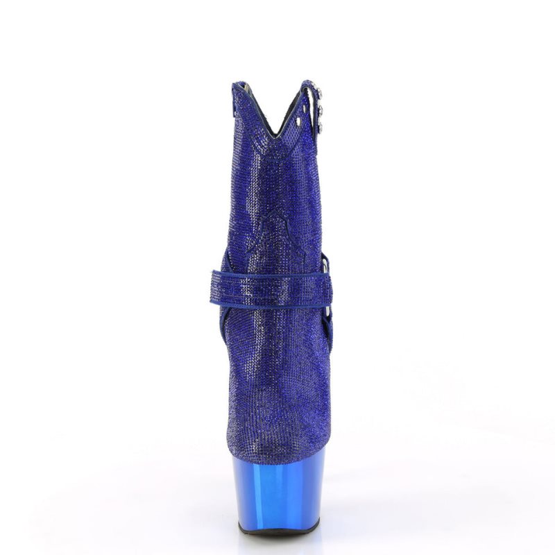 Pleaser Adore-1029CHRS Laarzen Dames Blauw | BELGIE BENOEYCR