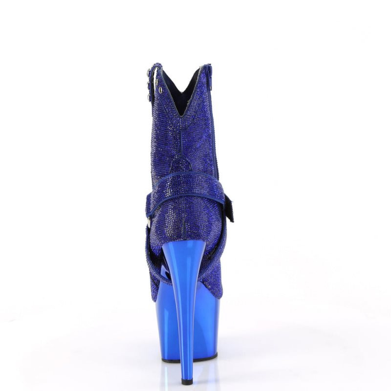 Pleaser Adore-1029CHRS Laarzen Dames Blauw | BELGIE BENOEYCR